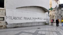 Policija u Splitu pregledava kamere, a kad ih pronađu, grafiterima uvredljivih poruka prijeti do pet godina zatvora