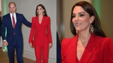 Princeza u crvenom: Kate Middleton u odijelu omiljenog brenda nikoga nije ostavila ravnodušnim