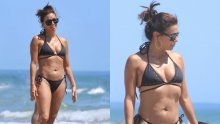 Eva Longoria stvorila pomutnju na plaži: Crnim bikinijem otkrila zavidnu figuru