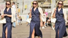 Sonja Kovač chic outfit upotpunila je cipelama i torbicom za kojima žude trendseterice