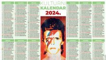 Nakon Kurta Cobaina i Josipe Lisac, središnja figura kalendara za 2024. je glazbena ikona i genij David Bowie