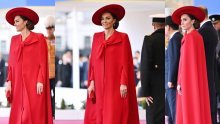 Zapanjujući stajling u crvenom Kate Middleton upotpunila je elegantnim šeširom