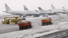 Zbog snijega kasne i letovi sa zagrebačkog aerodroma 'Franjo Tuđman'