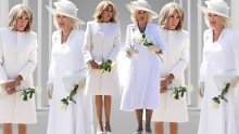 U bijelom od glave do pete: Kraljica Camilla i Brigitte Macron uskladile stajlinge