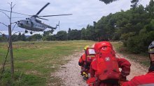 HGSS i posada helikoptera HRZ-a intervenirali na Biokovu: Ozlijeđen pastir