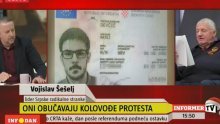 Vučićeva televizija objavila sliku osobne iskaznice hrvatskog novinara, Šešelj čitao podatke