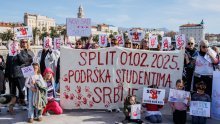 Studenti iz Osijeka, Splita i Zagreba podržali kolege u Srbiji