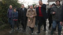 PM Kosor visits flood-hit Metkovic