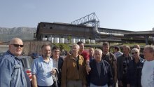 Workers of Split steel mill protesting in Zagreb