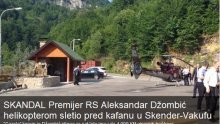 Premijer Republike Srpske u restoran došao helikopterom