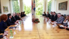 President Josipovic receives Serbia's deputy PM Vucic