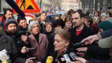 Kamensko workers protest outside Chief Prosecutor's Office