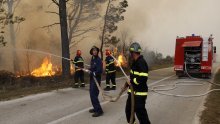 Zbog požara isključen dalekovod Plomin - Pula