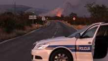 Fire at military barracks outside Knin still active