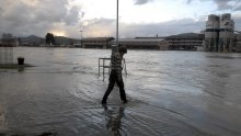 Water level of Neretva falling at Metkovic, rising at Opuzen