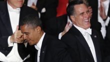 Obama i Romney razmjenjivali šale na dobrotvornoj večeri