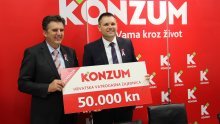 Konzum donirao 50.000 kuna Hrvatskoj vatrogasnoj zajednici