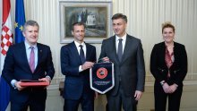 Plenković razgovarao sa šefom UEFA-e Čeferinom i Šukerom