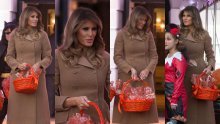 Dobro raspoložena Melania Trump osvaja elegancijom u jesenskom stajlingu