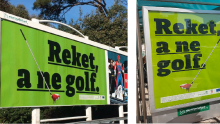 Oblijepili Dubrovnik plakatima s porukom: Reket, a ne golf!