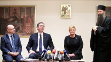 Vučić i Grabar Kitarović u Mitropoliji zagrebačko-ljubljanskoj, uskoro sastanak s Bozanićem