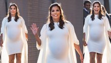 U visokom stupnju trudnoće Eva Longoria uskočila u pripijenu bijelu haljinu