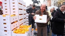 U Zagrebu za dva sata rasprodano 20 tona mandarina!