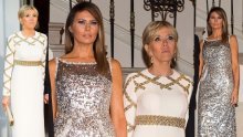 Poput filmske dive: Brigitte Macron pored glamurozne Melanije Trump nije imala šanse