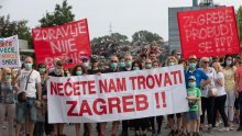 Zagrepčani prosvjedovali pred C.I.O.S.-om: Zdravlje nije biznis! Dosta trovanja!