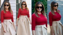 Melania Trump stajlingom odlučila naglasiti atribute, a nama su za oko zapele ubojite štikle