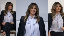 Poslovni look joj odlično stoji: Stajling Melanije Trump idealan je za ljetne vrućine u uredu