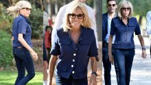 Très chic: Brigitte Macron trendi je i kad ide u šetnju