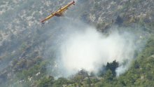 Na Hvaru buknuo požar, gore maslinici, borovina i makija