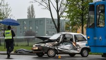 Vozač automobila poginuo u sudaru s tramvajem kod Maksimira, tramvajski promet u prekidu