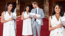 Za prvi izlazak u javnost nakon poroda Meghan Markle je odabrala vrlo odvažan stajling i ponosno pokazala trbuščić