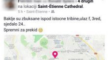 Prije utakmice huligani na Facebooku objavili gdje su baklje