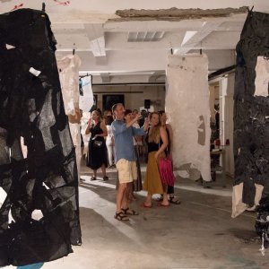 Otvaranje izložbe Dubravke Lošić u njezinom ateljeu u Dubrovniku