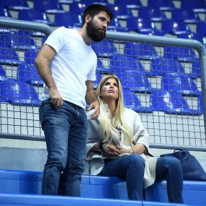 Emil Tedeschi i Nika Perenčević na utakmici KK Cedevita Olimpija - KK FMP