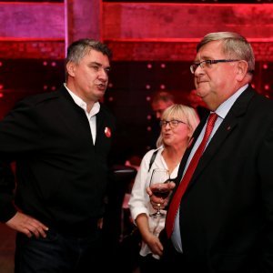 Zoran Milanović i Vojko Obersnel sa suprugom