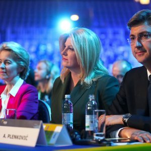 Ursula von der Leyer, Kolinda Grabar Kitarović i Andrej Plenković