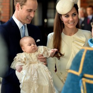 Kate Middleton i princ William - krštenje princa Georgea 2013.