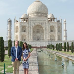 Kate Middleton i princ William - Taj Mahal 2016.