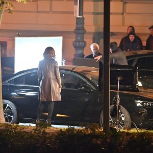 Kate Beckinsale na snimanju noćnih scena u Zagrebu