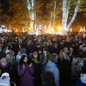 Paljenje lampica na Zrinjevcu