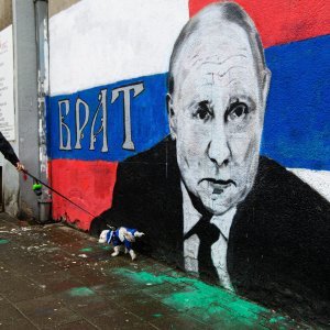 Grafit Vladimira Putina u Beogradu