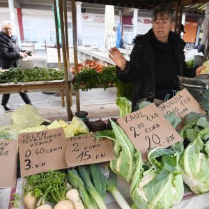 Cijene u eurima na tržnicama diljem Hrvatske