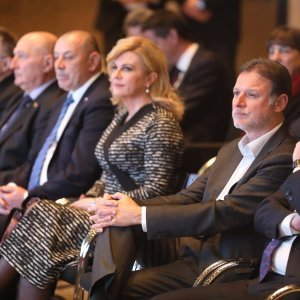 Josip Bozanić, Miroslav Šeparović, Tomo Medved, Kolinda Grabar Kitarović, Andrej Plenković i Gordan Jandroković