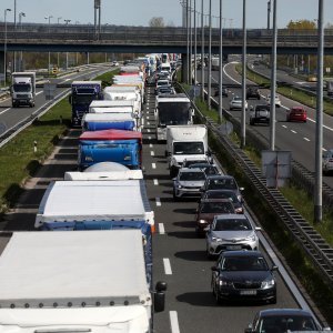 Kilometarske kolone na zagrebačkoj obilaznici