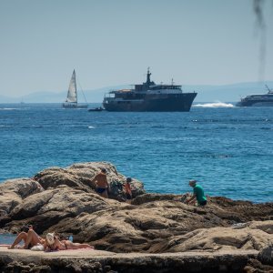 Gužva na plažama u Splitu