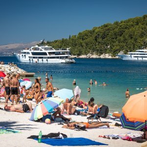 Gužva na plažama u Splitu